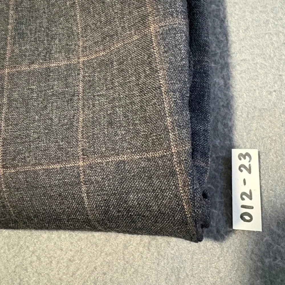 Ralph‎ Lauren Dress Pants Mens 36Wx30L Gray Windowpane Wool Trousers Canada Made